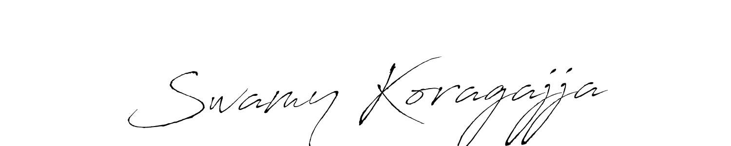 if you are searching for the best signature style for your name Swamy Koragajja. so please give up your signature search. here we have designed multiple signature styles  using Antro_Vectra. Swamy Koragajja signature style 6 images and pictures png
