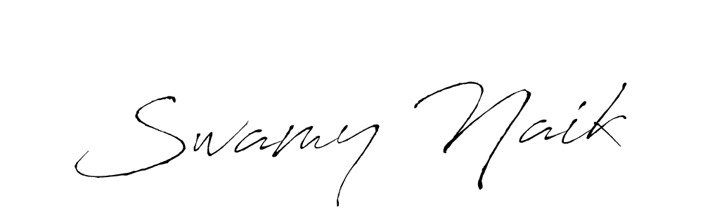Create a beautiful signature design for name Swamy Naik. With this signature (Antro_Vectra) fonts, you can make a handwritten signature for free. Swamy Naik signature style 6 images and pictures png