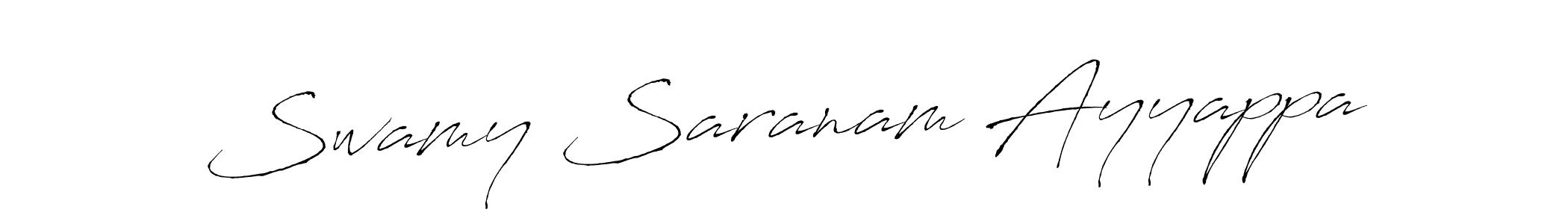 Swamy Saranam Ayyappa stylish signature style. Best Handwritten Sign (Antro_Vectra) for my name. Handwritten Signature Collection Ideas for my name Swamy Saranam Ayyappa. Swamy Saranam Ayyappa signature style 6 images and pictures png