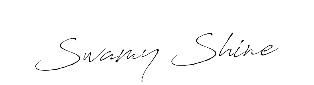 Make a beautiful signature design for name Swamy Shine. With this signature (Antro_Vectra) style, you can create a handwritten signature for free. Swamy Shine signature style 6 images and pictures png