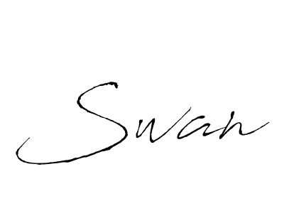 Make a beautiful signature design for name Swan. With this signature (Antro_Vectra) style, you can create a handwritten signature for free. Swan signature style 6 images and pictures png