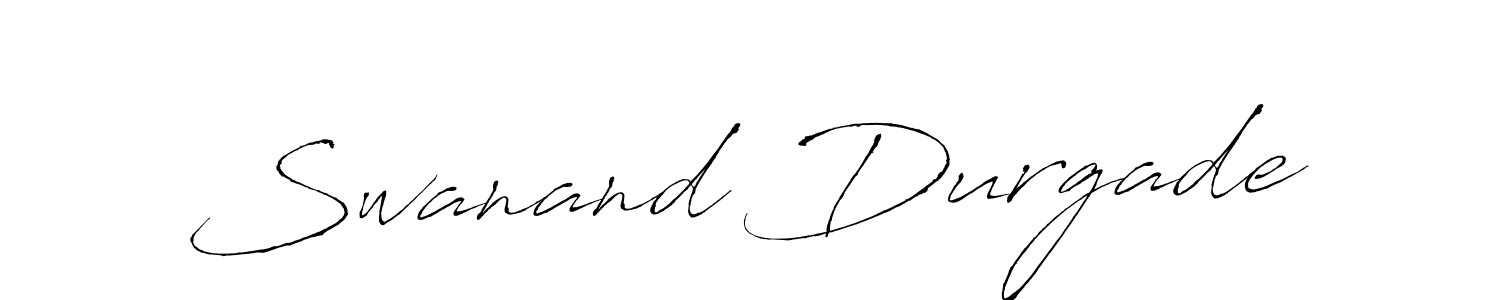 Make a beautiful signature design for name Swanand Durgade. With this signature (Antro_Vectra) style, you can create a handwritten signature for free. Swanand Durgade signature style 6 images and pictures png
