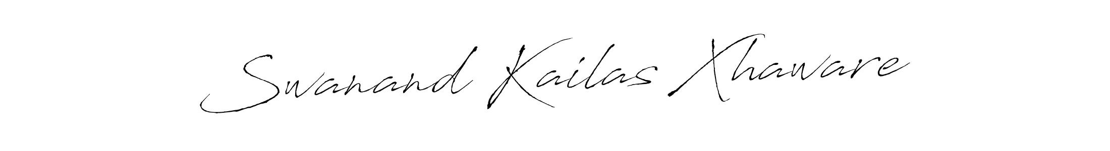 Swanand Kailas Xhaware stylish signature style. Best Handwritten Sign (Antro_Vectra) for my name. Handwritten Signature Collection Ideas for my name Swanand Kailas Xhaware. Swanand Kailas Xhaware signature style 6 images and pictures png