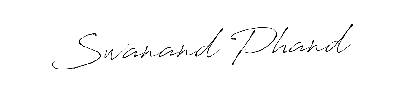 Similarly Antro_Vectra is the best handwritten signature design. Signature creator online .You can use it as an online autograph creator for name Swanand Phand. Swanand Phand signature style 6 images and pictures png