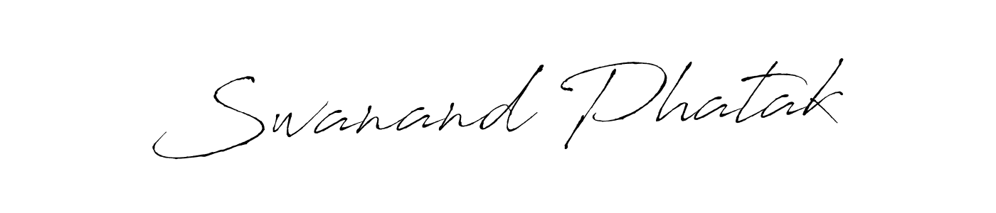 Make a beautiful signature design for name Swanand Phatak. With this signature (Antro_Vectra) style, you can create a handwritten signature for free. Swanand Phatak signature style 6 images and pictures png