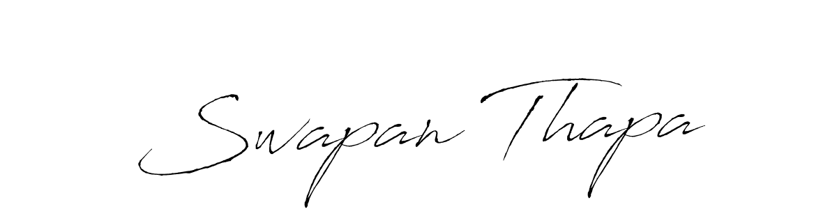Create a beautiful signature design for name Swapan Thapa. With this signature (Antro_Vectra) fonts, you can make a handwritten signature for free. Swapan Thapa signature style 6 images and pictures png
