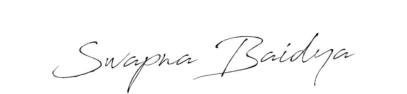 Make a beautiful signature design for name Swapna Baidya. With this signature (Antro_Vectra) style, you can create a handwritten signature for free. Swapna Baidya signature style 6 images and pictures png