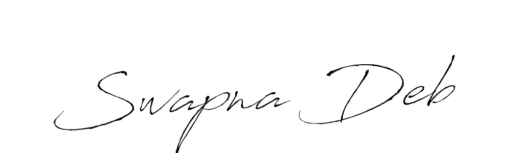 Swapna Deb stylish signature style. Best Handwritten Sign (Antro_Vectra) for my name. Handwritten Signature Collection Ideas for my name Swapna Deb. Swapna Deb signature style 6 images and pictures png