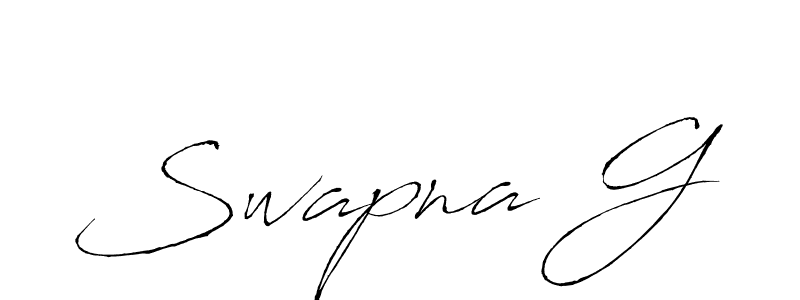 Design your own signature with our free online signature maker. With this signature software, you can create a handwritten (Antro_Vectra) signature for name Swapna G. Swapna G signature style 6 images and pictures png