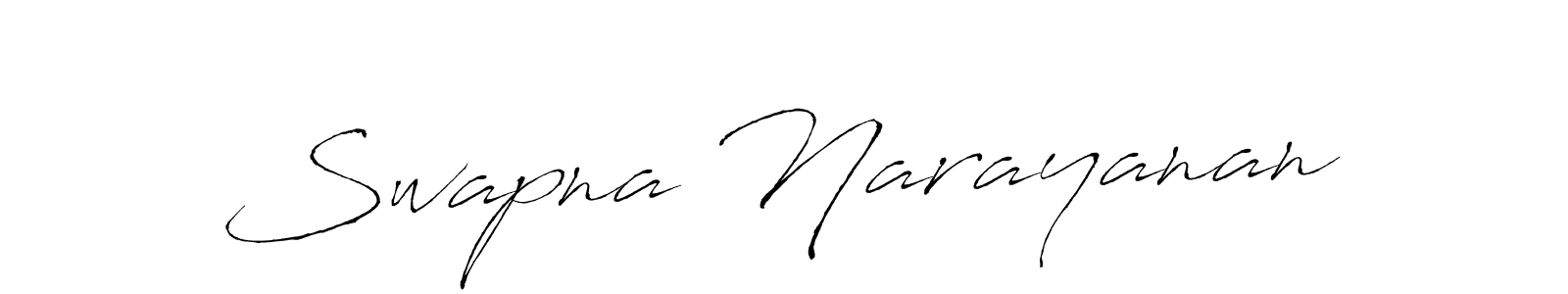 How to make Swapna Narayanan signature? Antro_Vectra is a professional autograph style. Create handwritten signature for Swapna Narayanan name. Swapna Narayanan signature style 6 images and pictures png