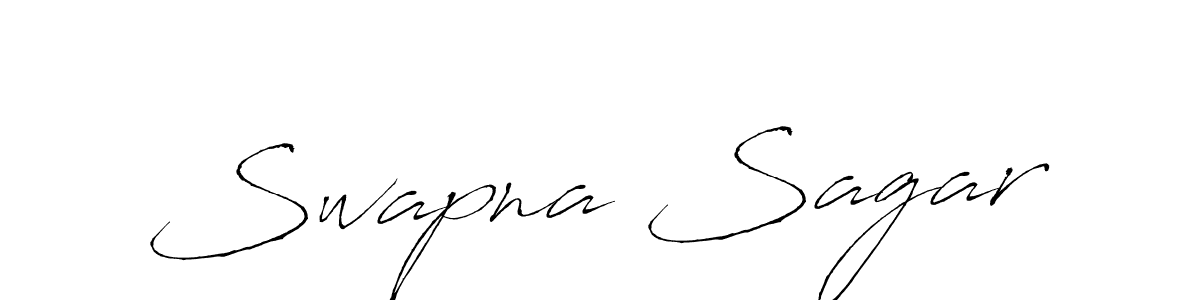 How to make Swapna Sagar name signature. Use Antro_Vectra style for creating short signs online. This is the latest handwritten sign. Swapna Sagar signature style 6 images and pictures png