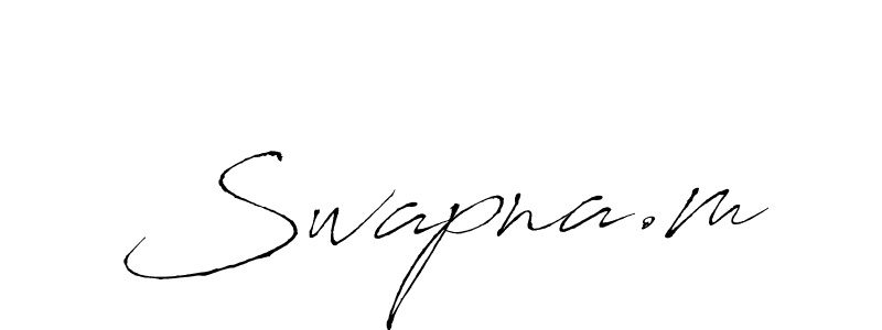 Also You can easily find your signature by using the search form. We will create Swapna.m name handwritten signature images for you free of cost using Antro_Vectra sign style. Swapna.m signature style 6 images and pictures png