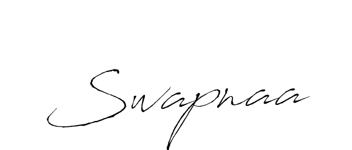 Create a beautiful signature design for name Swapnaa. With this signature (Antro_Vectra) fonts, you can make a handwritten signature for free. Swapnaa signature style 6 images and pictures png
