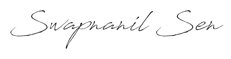 Create an unforgettable impression when signing with Swapnanil Sen name styled in Antro_Vectra typography. 100% free online generator. Swapnanil Sen signature style 6 images and pictures png