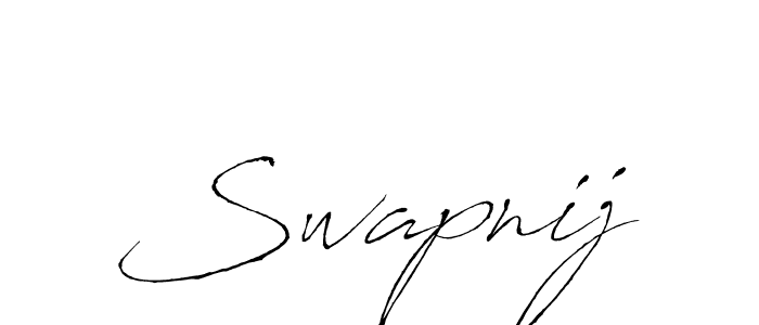 Make a beautiful signature design for name Swapnij. With this signature (Antro_Vectra) style, you can create a handwritten signature for free. Swapnij signature style 6 images and pictures png