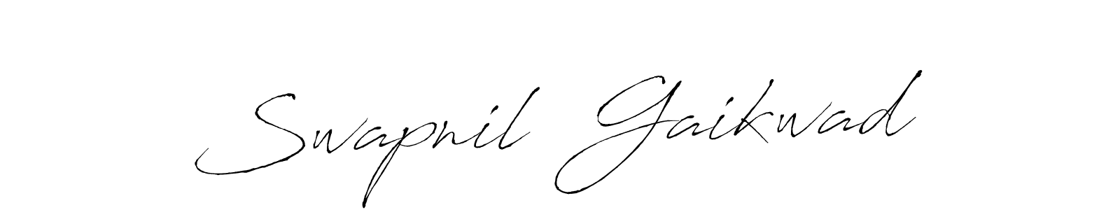 This is the best signature style for the Swapnil  Gaikwad name. Also you like these signature font (Antro_Vectra). Mix name signature. Swapnil  Gaikwad signature style 6 images and pictures png