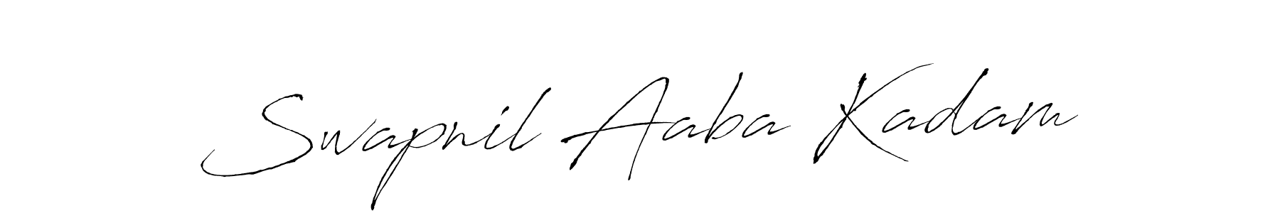 How to make Swapnil Aaba Kadam name signature. Use Antro_Vectra style for creating short signs online. This is the latest handwritten sign. Swapnil Aaba Kadam signature style 6 images and pictures png