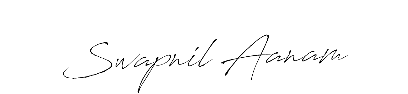 How to make Swapnil Aanam signature? Antro_Vectra is a professional autograph style. Create handwritten signature for Swapnil Aanam name. Swapnil Aanam signature style 6 images and pictures png