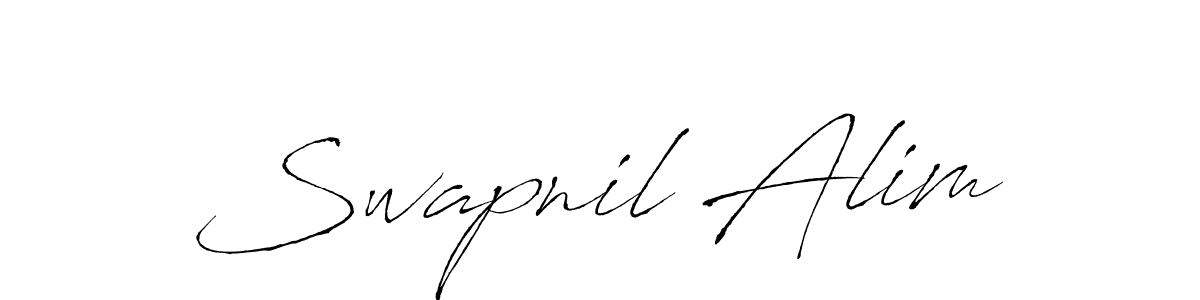 Create a beautiful signature design for name Swapnil Alim. With this signature (Antro_Vectra) fonts, you can make a handwritten signature for free. Swapnil Alim signature style 6 images and pictures png