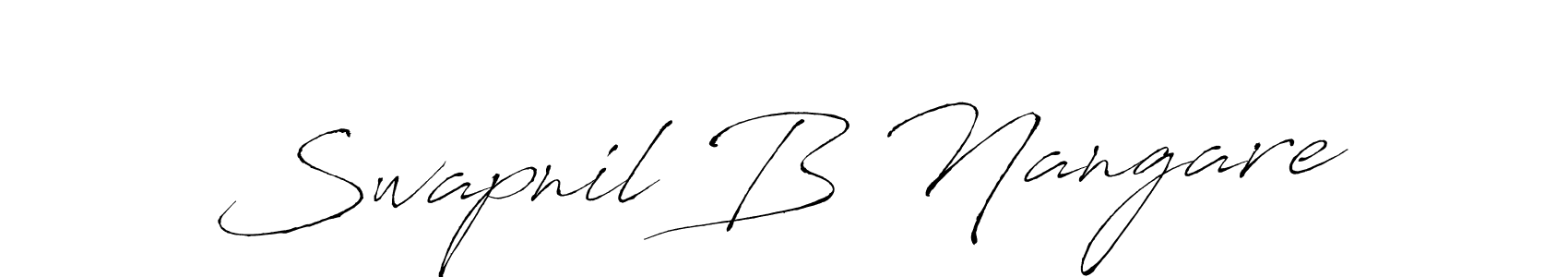 Similarly Antro_Vectra is the best handwritten signature design. Signature creator online .You can use it as an online autograph creator for name Swapnil B Nangare. Swapnil B Nangare signature style 6 images and pictures png