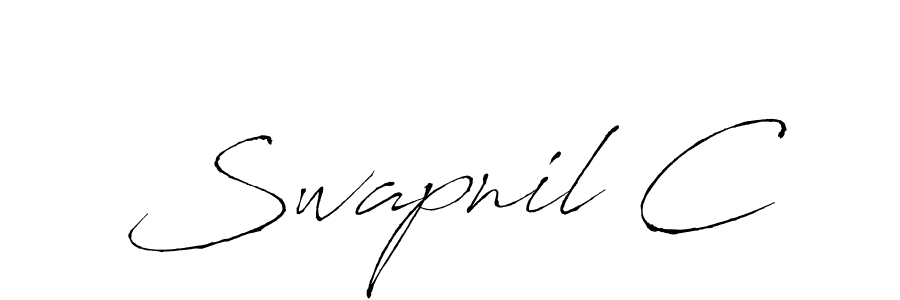 Make a beautiful signature design for name Swapnil C. With this signature (Antro_Vectra) style, you can create a handwritten signature for free. Swapnil C signature style 6 images and pictures png