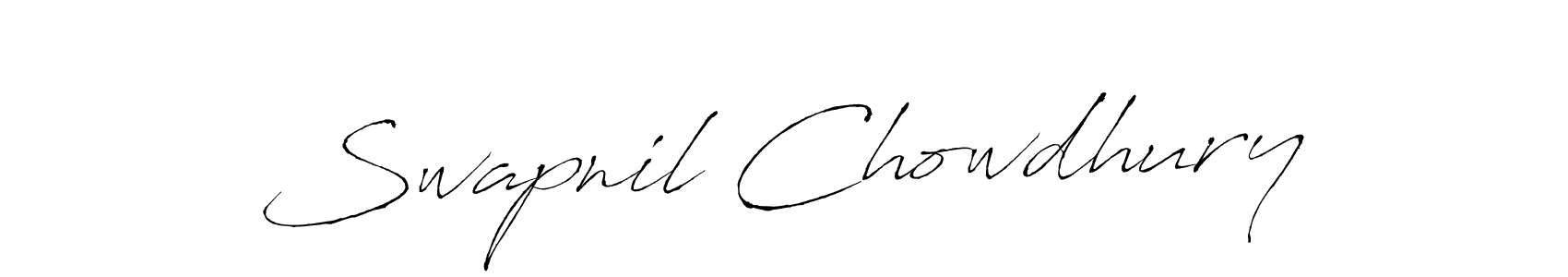 Make a beautiful signature design for name Swapnil Chowdhury. With this signature (Antro_Vectra) style, you can create a handwritten signature for free. Swapnil Chowdhury signature style 6 images and pictures png