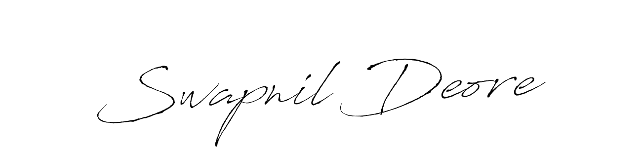 Swapnil Deore stylish signature style. Best Handwritten Sign (Antro_Vectra) for my name. Handwritten Signature Collection Ideas for my name Swapnil Deore. Swapnil Deore signature style 6 images and pictures png