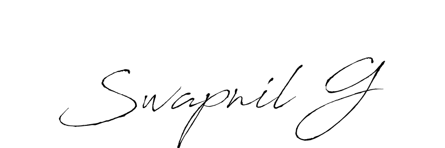 Also You can easily find your signature by using the search form. We will create Swapnil G name handwritten signature images for you free of cost using Antro_Vectra sign style. Swapnil G signature style 6 images and pictures png