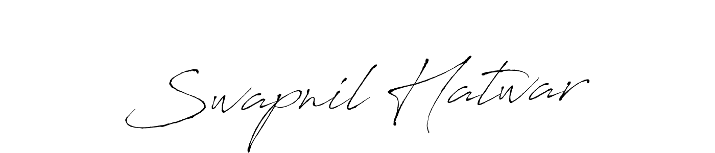 Design your own signature with our free online signature maker. With this signature software, you can create a handwritten (Antro_Vectra) signature for name Swapnil Hatwar. Swapnil Hatwar signature style 6 images and pictures png