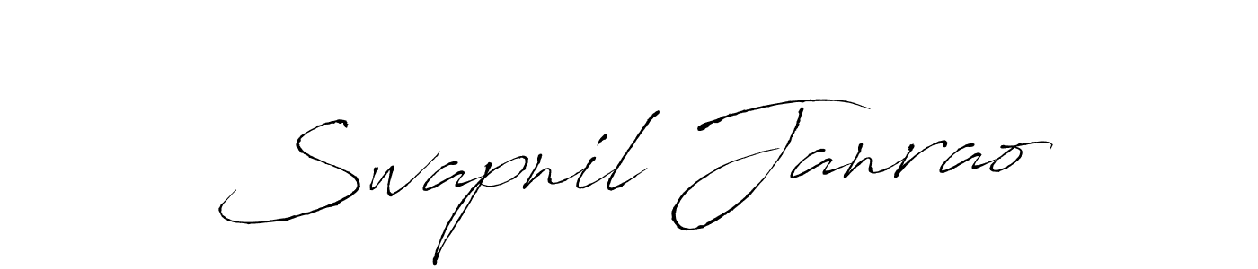 Swapnil Janrao stylish signature style. Best Handwritten Sign (Antro_Vectra) for my name. Handwritten Signature Collection Ideas for my name Swapnil Janrao. Swapnil Janrao signature style 6 images and pictures png