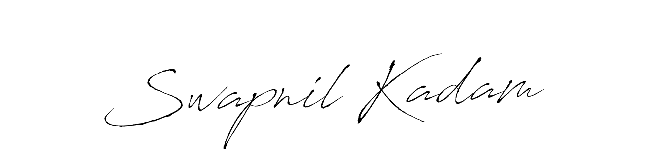 Design your own signature with our free online signature maker. With this signature software, you can create a handwritten (Antro_Vectra) signature for name Swapnil Kadam. Swapnil Kadam signature style 6 images and pictures png