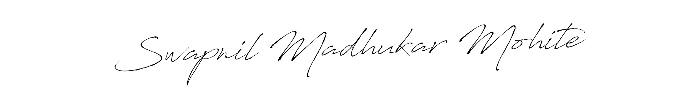 Also we have Swapnil Madhukar Mohite name is the best signature style. Create professional handwritten signature collection using Antro_Vectra autograph style. Swapnil Madhukar Mohite signature style 6 images and pictures png