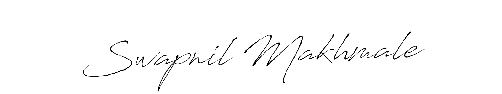 Make a beautiful signature design for name Swapnil Makhmale. With this signature (Antro_Vectra) style, you can create a handwritten signature for free. Swapnil Makhmale signature style 6 images and pictures png