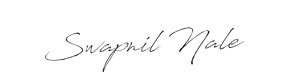 Design your own signature with our free online signature maker. With this signature software, you can create a handwritten (Antro_Vectra) signature for name Swapnil Nale. Swapnil Nale signature style 6 images and pictures png