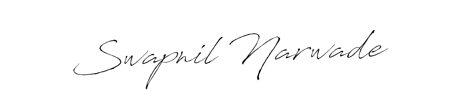 How to make Swapnil Narwade signature? Antro_Vectra is a professional autograph style. Create handwritten signature for Swapnil Narwade name. Swapnil Narwade signature style 6 images and pictures png
