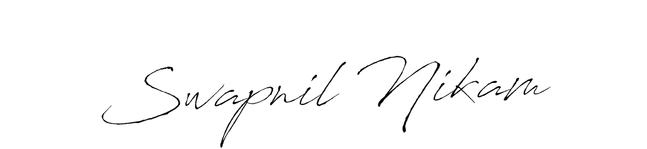 Use a signature maker to create a handwritten signature online. With this signature software, you can design (Antro_Vectra) your own signature for name Swapnil Nikam. Swapnil Nikam signature style 6 images and pictures png