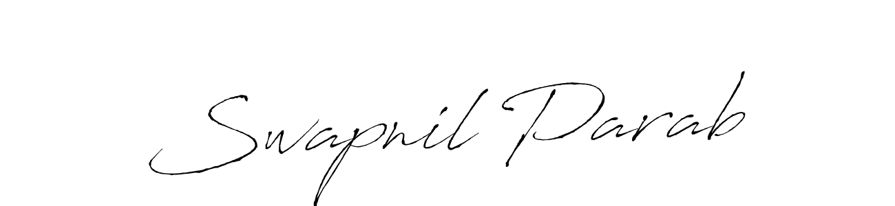 Make a beautiful signature design for name Swapnil Parab. With this signature (Antro_Vectra) style, you can create a handwritten signature for free. Swapnil Parab signature style 6 images and pictures png
