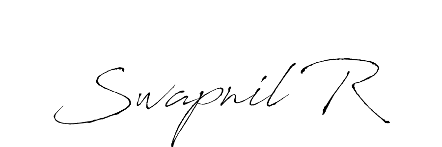 How to make Swapnil R name signature. Use Antro_Vectra style for creating short signs online. This is the latest handwritten sign. Swapnil R signature style 6 images and pictures png