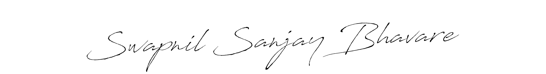 Make a beautiful signature design for name Swapnil Sanjay Bhavare. With this signature (Antro_Vectra) style, you can create a handwritten signature for free. Swapnil Sanjay Bhavare signature style 6 images and pictures png