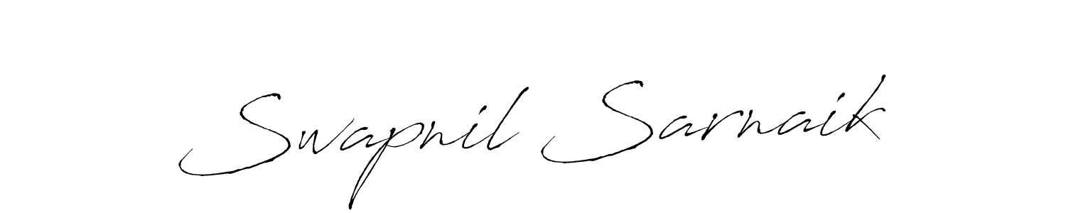 Make a beautiful signature design for name Swapnil Sarnaik. With this signature (Antro_Vectra) style, you can create a handwritten signature for free. Swapnil Sarnaik signature style 6 images and pictures png