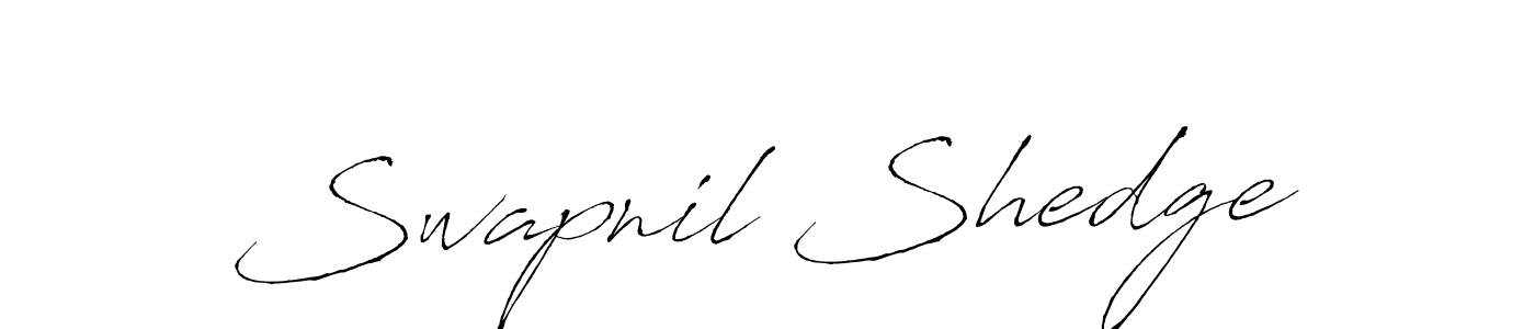 How to make Swapnil Shedge name signature. Use Antro_Vectra style for creating short signs online. This is the latest handwritten sign. Swapnil Shedge signature style 6 images and pictures png