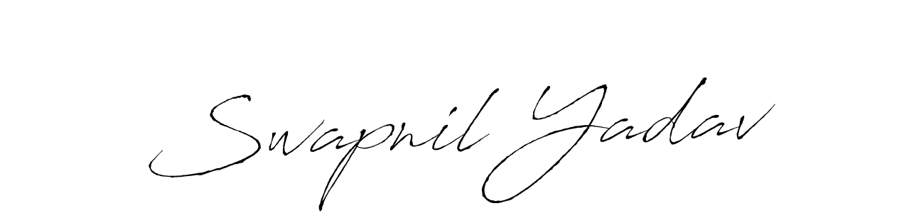 How to make Swapnil Yadav signature? Antro_Vectra is a professional autograph style. Create handwritten signature for Swapnil Yadav name. Swapnil Yadav signature style 6 images and pictures png