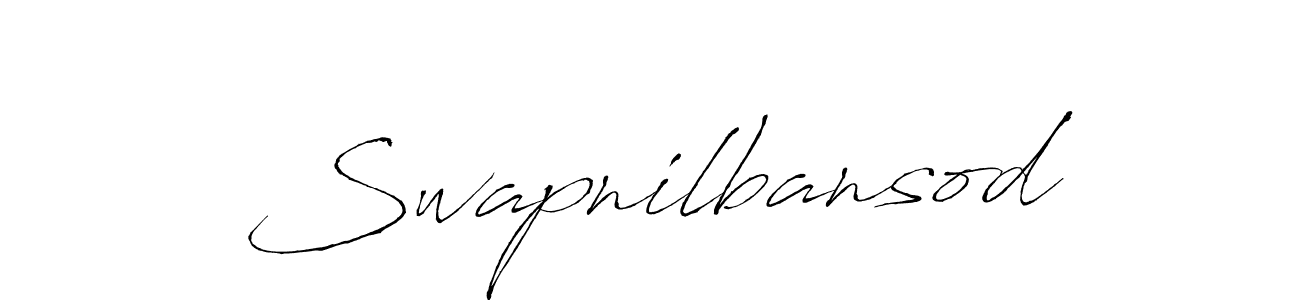 Design your own signature with our free online signature maker. With this signature software, you can create a handwritten (Antro_Vectra) signature for name Swapnilbansod. Swapnilbansod signature style 6 images and pictures png