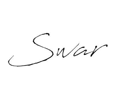 Swar stylish signature style. Best Handwritten Sign (Antro_Vectra) for my name. Handwritten Signature Collection Ideas for my name Swar. Swar signature style 6 images and pictures png