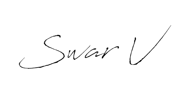 Once you've used our free online signature maker to create your best signature Antro_Vectra style, it's time to enjoy all of the benefits that Swar V name signing documents. Swar V signature style 6 images and pictures png