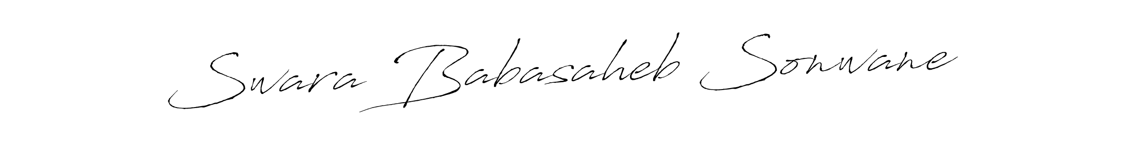 Design your own signature with our free online signature maker. With this signature software, you can create a handwritten (Antro_Vectra) signature for name Swara Babasaheb Sonwane. Swara Babasaheb Sonwane signature style 6 images and pictures png