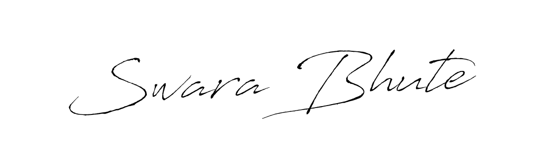 Swara Bhute stylish signature style. Best Handwritten Sign (Antro_Vectra) for my name. Handwritten Signature Collection Ideas for my name Swara Bhute. Swara Bhute signature style 6 images and pictures png