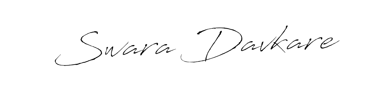 Swara Davkare stylish signature style. Best Handwritten Sign (Antro_Vectra) for my name. Handwritten Signature Collection Ideas for my name Swara Davkare. Swara Davkare signature style 6 images and pictures png