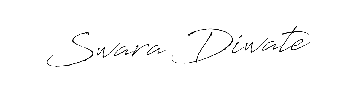 The best way (Antro_Vectra) to make a short signature is to pick only two or three words in your name. The name Swara Diwate include a total of six letters. For converting this name. Swara Diwate signature style 6 images and pictures png