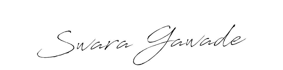 Create a beautiful signature design for name Swara Gawade. With this signature (Antro_Vectra) fonts, you can make a handwritten signature for free. Swara Gawade signature style 6 images and pictures png
